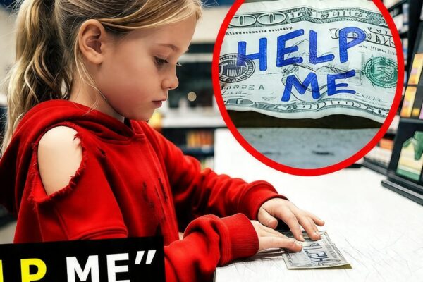 Little Girl Wrote ‘Help Me’ on a Dollar at a Gas Station — The Biker Didn’t Leave